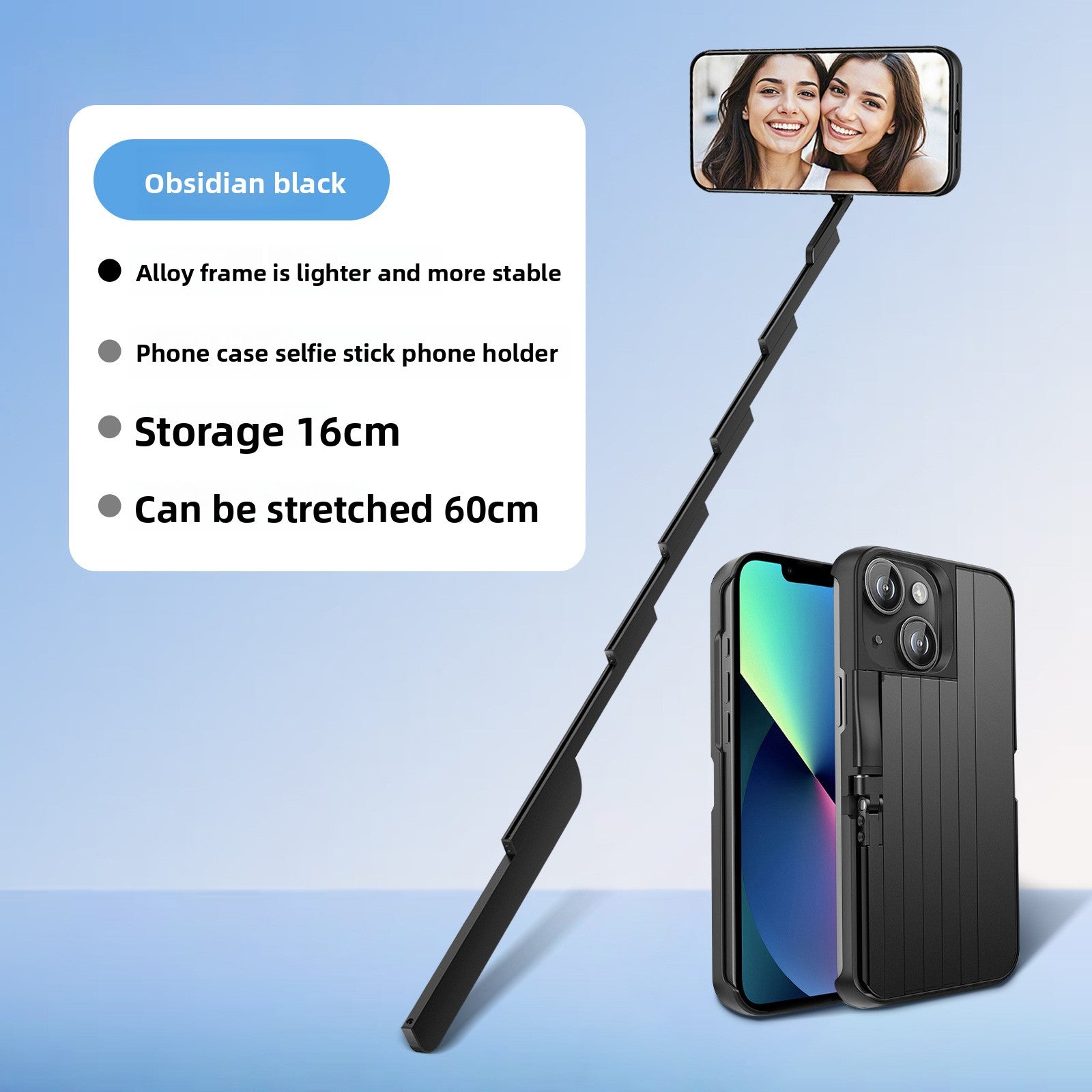 Bluetooth Selfie Stick Phone Case