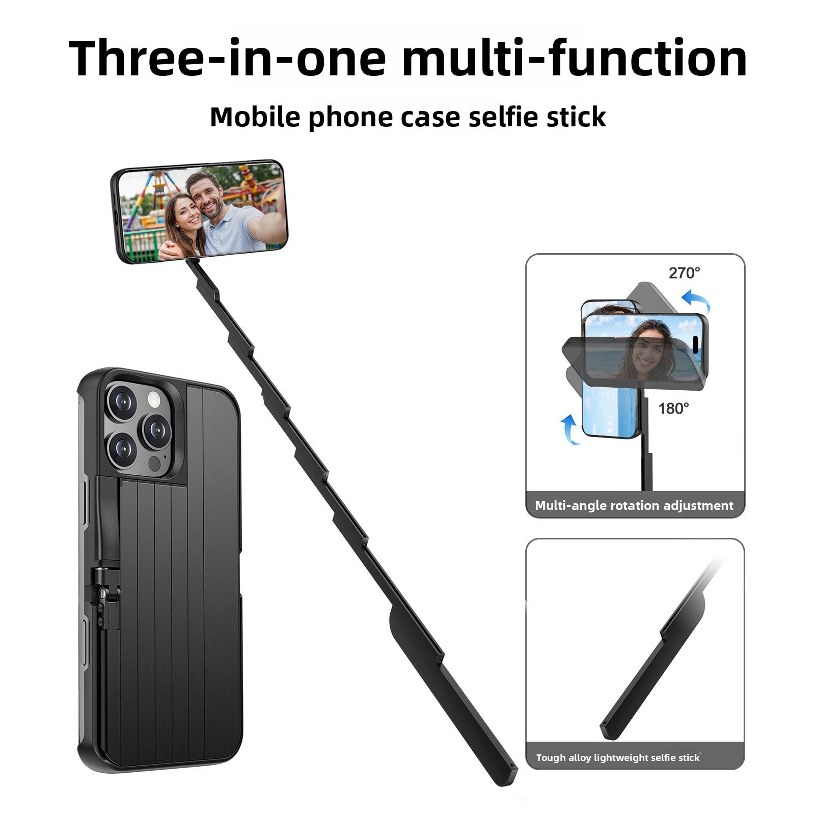 Bluetooth Selfie Stick Phone Case
