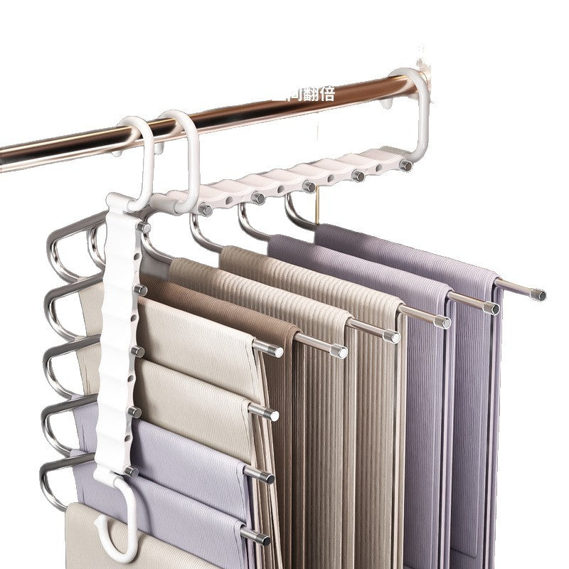 Foldable Multi-Layer Pants Hanger Organizer