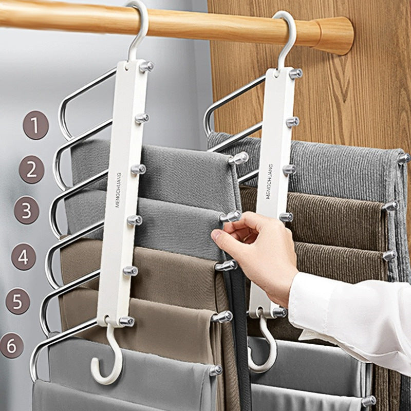 Foldable Multi-Layer Pants Hanger Organizer
