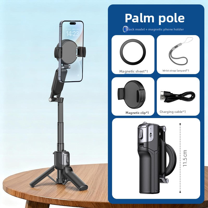 Mini Magnetic Phone Tripod with Zoom Control and Fill Light