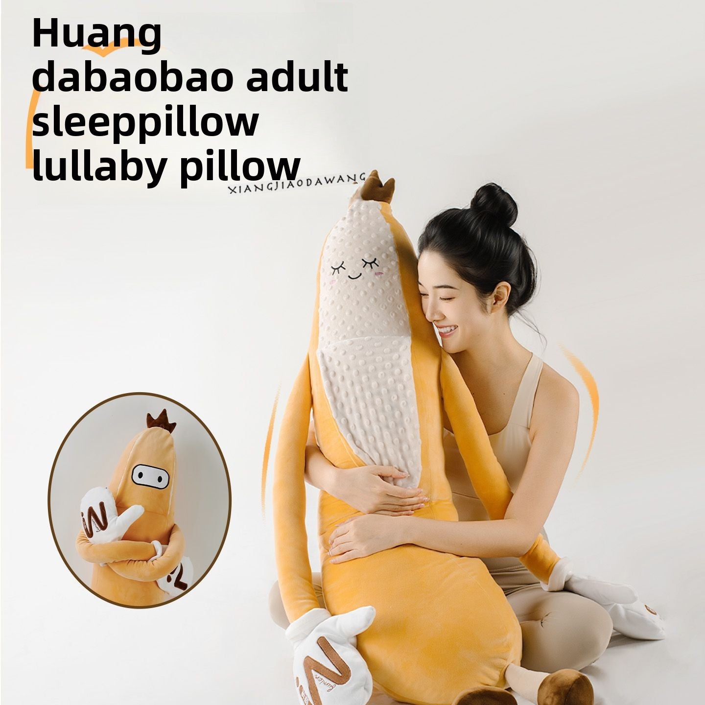 Banana Shaped Hugging Sleep Pillow