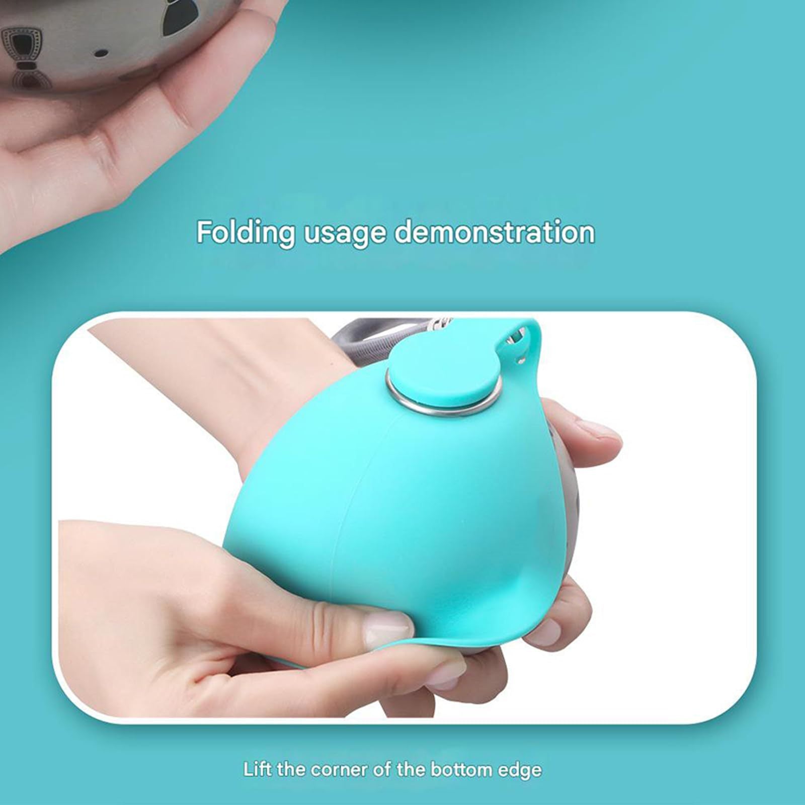 Foldable Stainless Steel Outdoor Pet Water Bowl