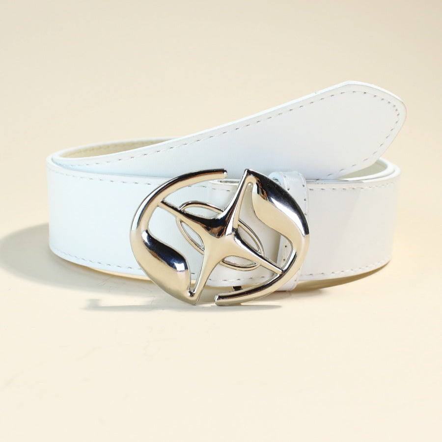 Automatic Buckle Mens Belt Retro Design