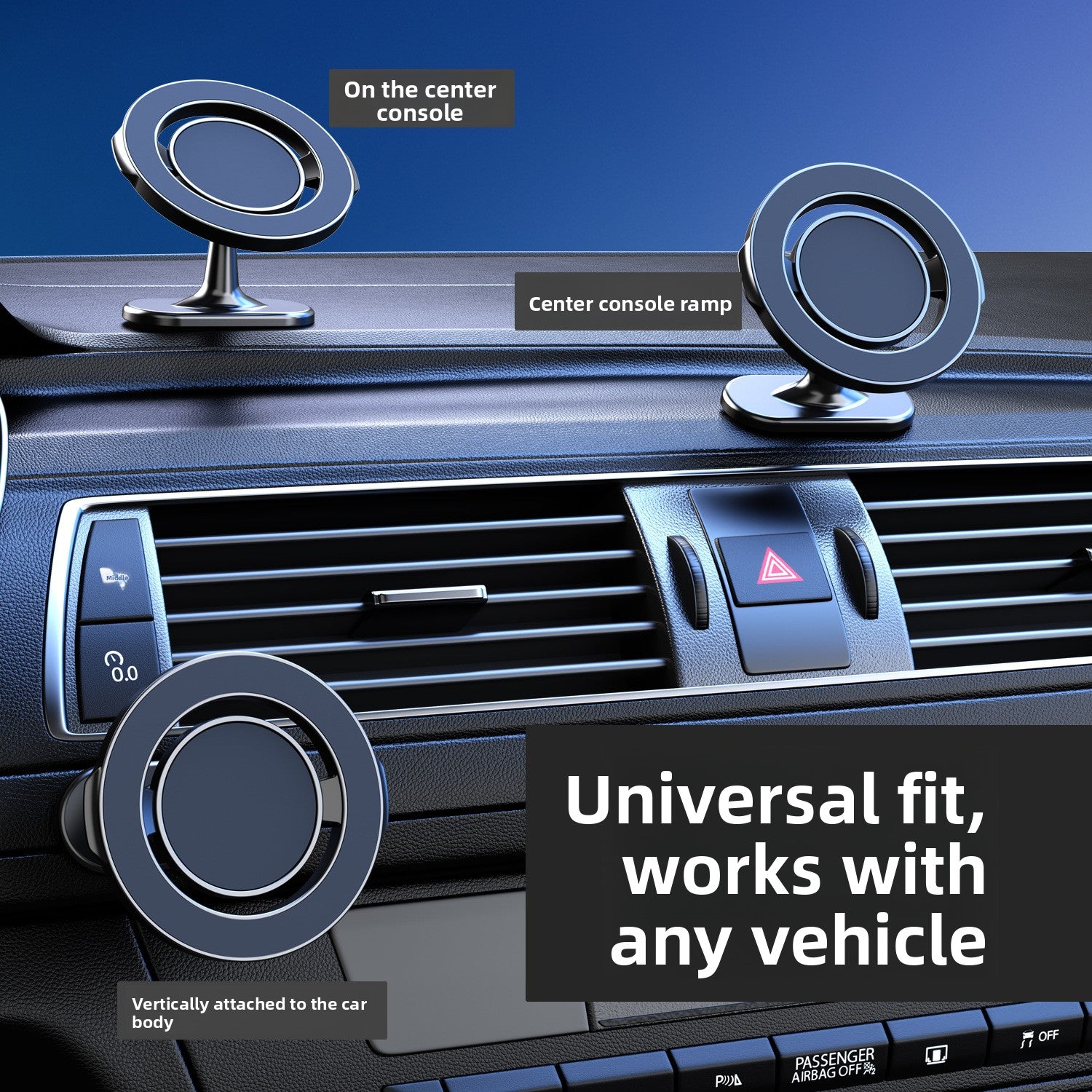 Magnetic Car Phone Holder with MagSafe Compatibility