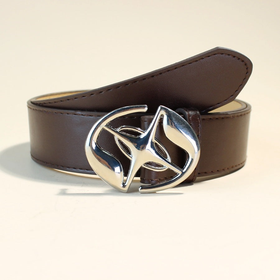 Automatic Buckle Mens Belt Retro Design