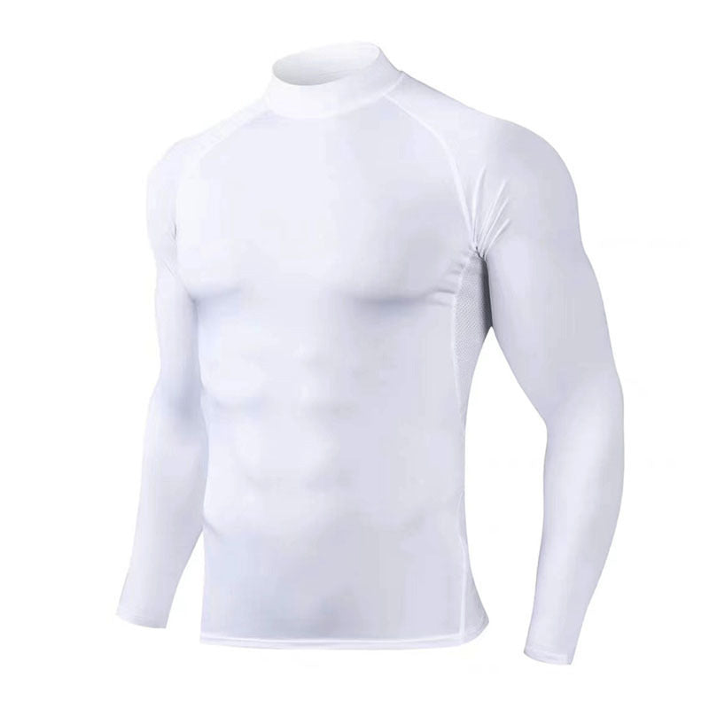 Men's High-Neck Long Sleeve Athletic Shirt
