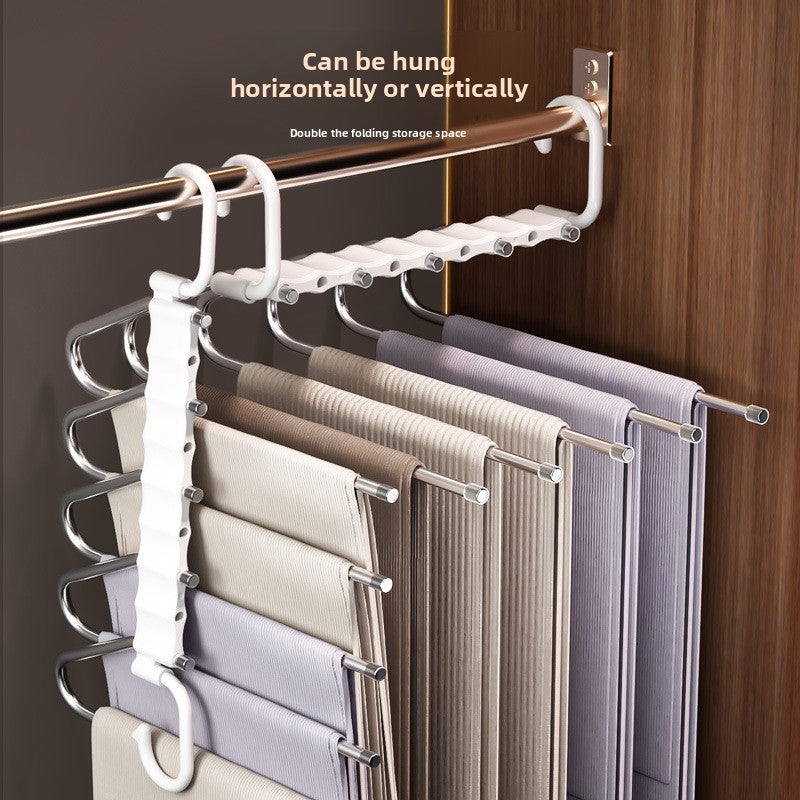 Foldable Multi-Layer Pants Hanger Organizer