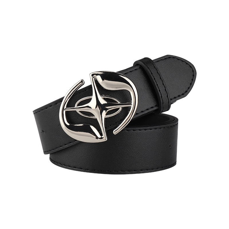 Automatic Buckle Mens Belt Retro Design
