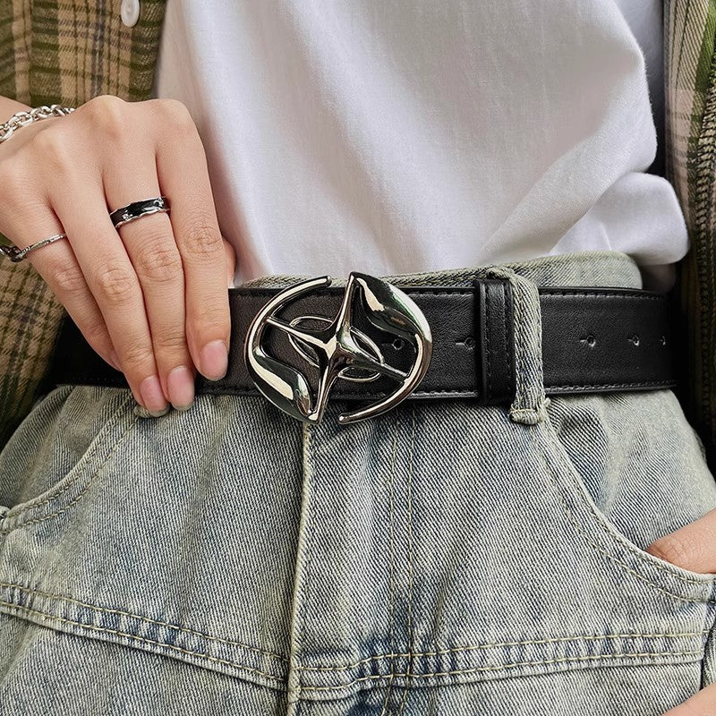 Automatic Buckle Mens Belt Retro Design