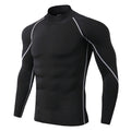 Men's High-Neck Long Sleeve Athletic Shirt
