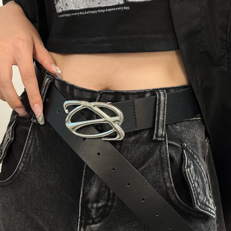 Automatic Buckle Mens Belt Retro Design