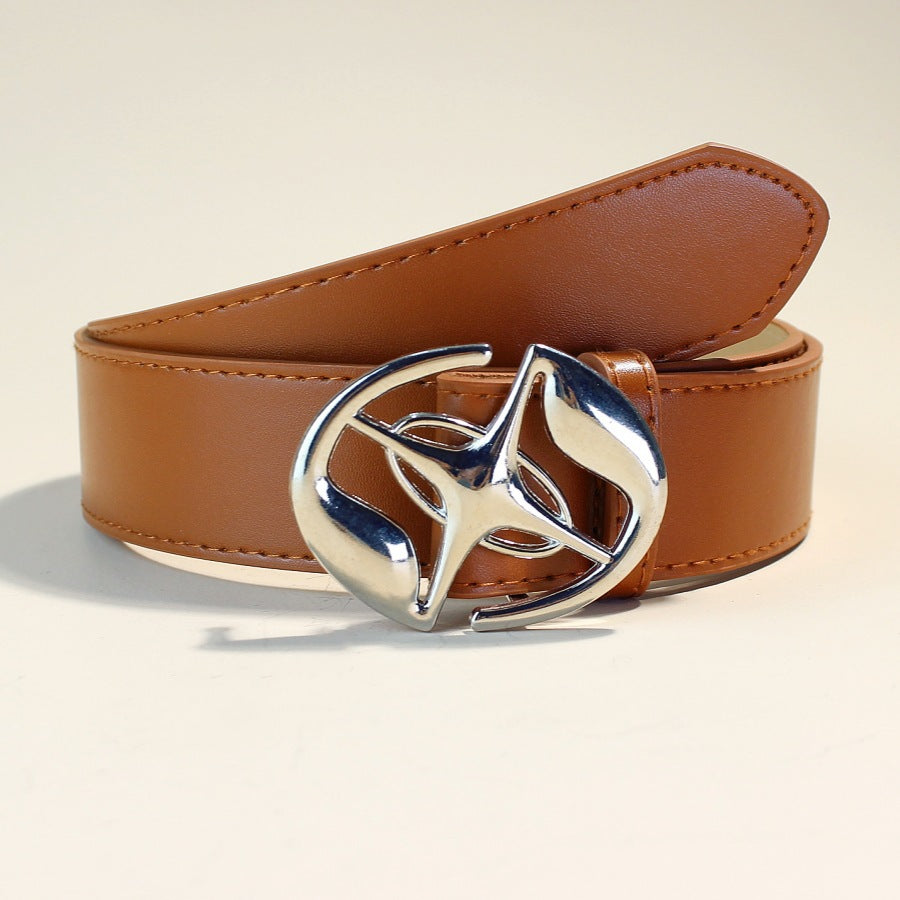 Automatic Buckle Mens Belt Retro Design